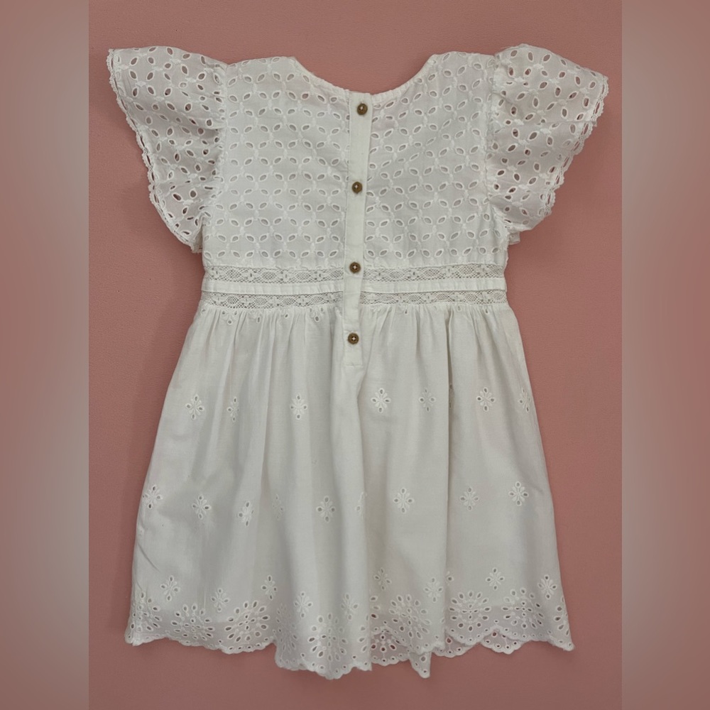 Zara Girls Eyelet Dress - Picture 2 of 2